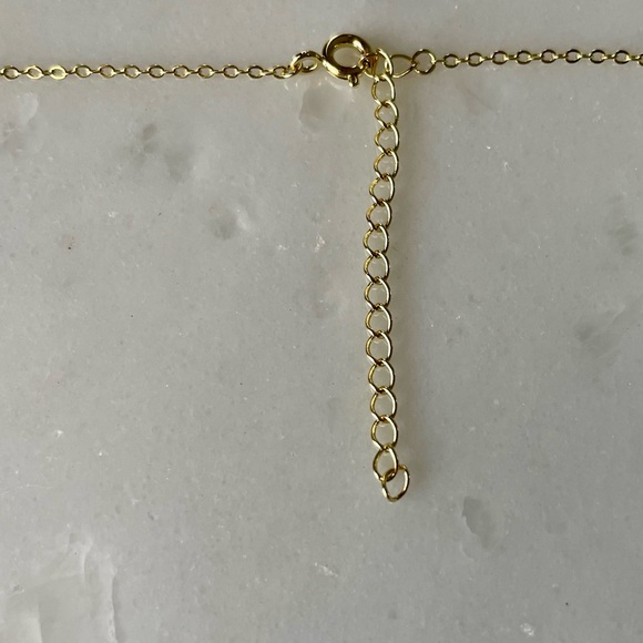 + ADORNIA + Gold Plated Sterling Silver Swarovski Crystal Necklace - Picture 5 of 6